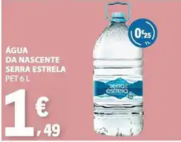 E.Leclerc Água da nascente serra estrela promoção