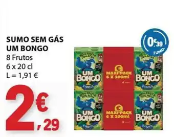 E.Leclerc sumo sem gás um bongo promoção