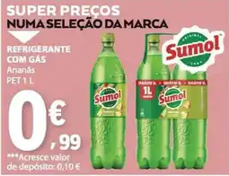 E.Leclerc Sumol refrigerante com gás ananás promoção