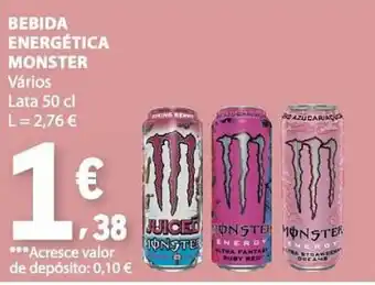 E.Leclerc Bebida energética monster promoção