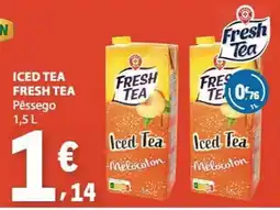 E.Leclerc Fresh Tea Iced Tea Melocoton promoção