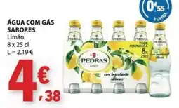 E.Leclerc Água com gás sabores limão pedras promoção