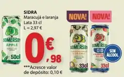 E.Leclerc Somersby apple sidra maracujá e laranja promoção