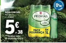 E.Leclerc Água com gás pedras promoção