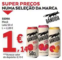 E.Leclerc Sidra Maçã Bandida promoção