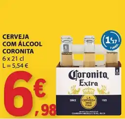 E.Leclerc Cerveja com álcool coronita promoção