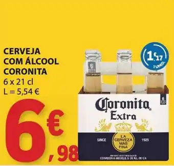 E.Leclerc Cerveja com álcool coronita promoção