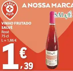 E.Leclerc vinho frutado salvé rosé promoção