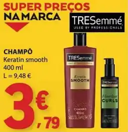E.Leclerc Tresemme champô keratin smooth promoção