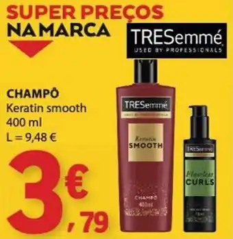 E.Leclerc Tresemme champô keratin smooth promoção