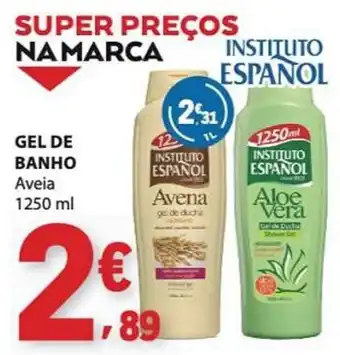 E.Leclerc Gel de banho aveia instituto espanol promoção