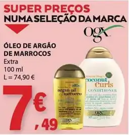 E.Leclerc Óleo de argão de marrocos ogx promoção