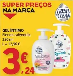 E.Leclerc Fresh Clean gel íntimo flor de calêndula promoção