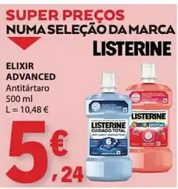 E.Leclerc listerine elixir advanced antitártaro promoção