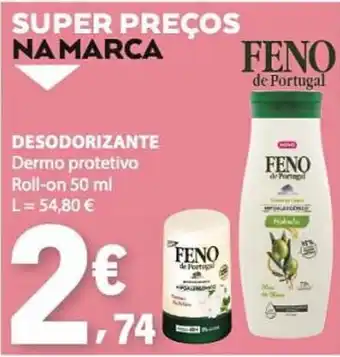 E.Leclerc Desodorizante dermo protetivo feno de portugal promoção