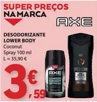 E.Leclerc Desodorizante lower body coconut axe promoção