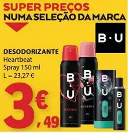 E.Leclerc Desodorizante heartbeat promoção
