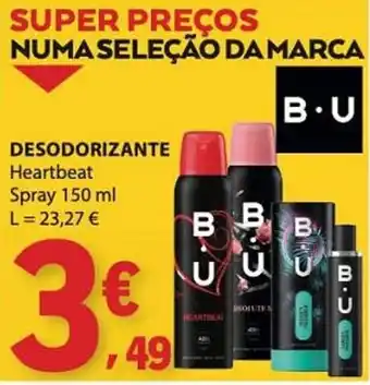 E.Leclerc Desodorizante heartbeat promoção