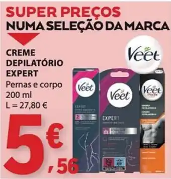 E.Leclerc Creme depilatório expert veet promoção