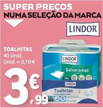 E.Leclerc toalhitas lindor promoção
