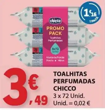 E.Leclerc toalhitas perfumadas chicco promoção