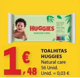 E.Leclerc toalhitas huggies natural care promoção