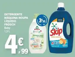 E.Leclerc Detergente máquina roupa líquido Frosch Baby promoção