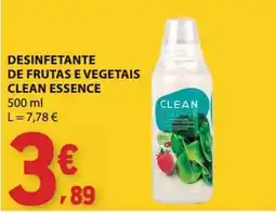E.Leclerc desinfetante de frutas e vegetais clean essence promoção