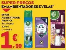 E.Leclerc Spray ambientador air wick brisa fresca promoção