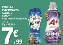 E.Leclerc Pérolas perfumadas classic lenor brisa marinha e jasmim promoção
