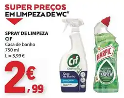 E.Leclerc Spray de limpeza cif casa de banho promoção