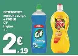 E.Leclerc Detergente manual loiça + poder cif higiene promoção