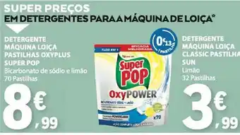 E.Leclerc Detergente máquina loiça pastilhas oxyplus super pop promoção