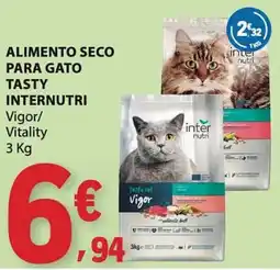 E.Leclerc alimento seco para gato tasty internutri vigor/vitality promoção