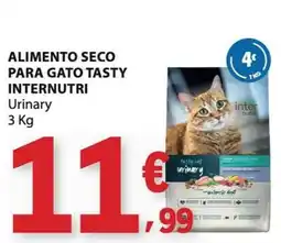 E.Leclerc alimento seco para gato tasty internutri urinary promoção