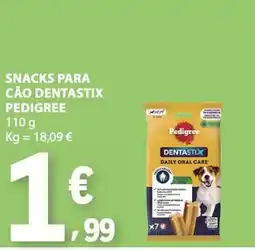 E.Leclerc Snacks para cão dentastix pedigree promoção