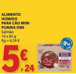 E.Leclerc alimento húmido para cão mini purina one salmão promoção