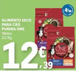 E.Leclerc alimento seco para cão purina one promoção