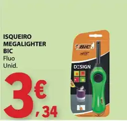 E.Leclerc Isqueiro megalighter bic fluo promoção