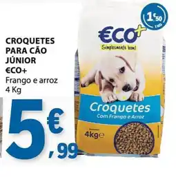 E.Leclerc Croquetes para cão júnior eco+ frango e arroz promoção