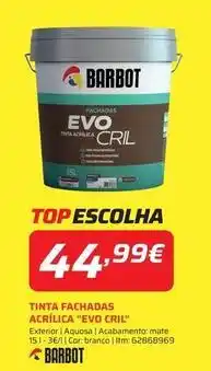 Bricomarché Barbot - tinta fachadas acrillica evo cril promoção