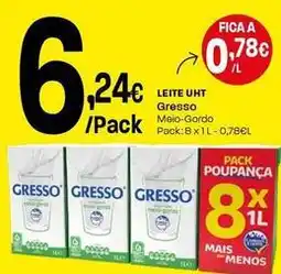 Intermarché Gresso - leite uht promoção