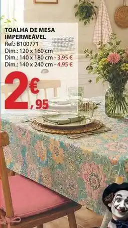 E.Leclerc Dim - toalha de mesa impermeável promoção