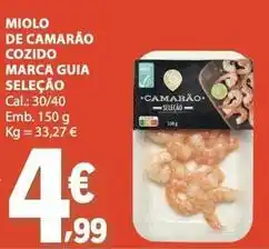 E.Leclerc Marca guia - miolo de camarao cozido promoção