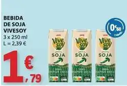 E.Leclerc Vive soy - bebida de soja vivesoy promoção