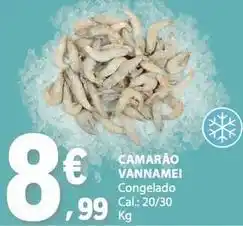 E.Leclerc Camarão vannamei promoção