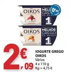 E.Leclerc Oikos - iogurte grego promoção