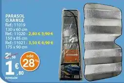 E.Leclerc Parasol orange promoção