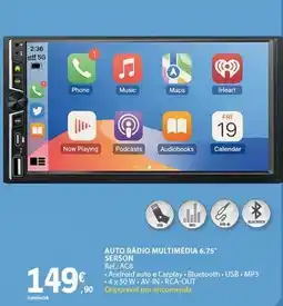 E.Leclerc Auto radio multimedia 6.75 promoção