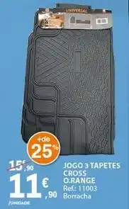 E.Leclerc 3 tapetes cross orange promoção